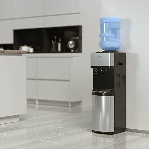 Brio Limited Edition Top Loading Water Cooler Dispenser - Hot & Cold Water, Child Safety Lock, Holds 3 Or 5 Gallon Bottles - Ul/Energy Star Approved #TOP5
