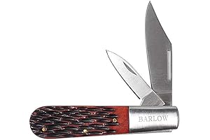 Old-Fashioned Multi-Use Barlow Pocket Knife Genuine Bone Handle