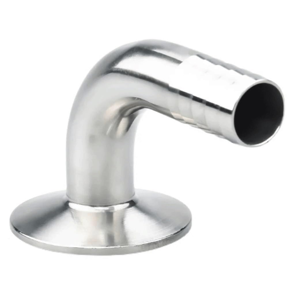 Złącze węża z kolcami, Łącznik do rur sanitarnych SS304 Tri Clamp Kolanko 90 stopni, wiele rozmiarów(89mm x ferrule106)