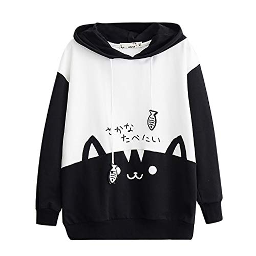VEMOW Kapuzenpullover Kreativer Süßer Cartoon Hoodies Pullover Damen Sweatshirt Oberteile Bequem Casual Pulli Herbst Winter Langarm Warm Kapuzenpulli Kawaii Dinosaurier Pullover Outwear Cover
