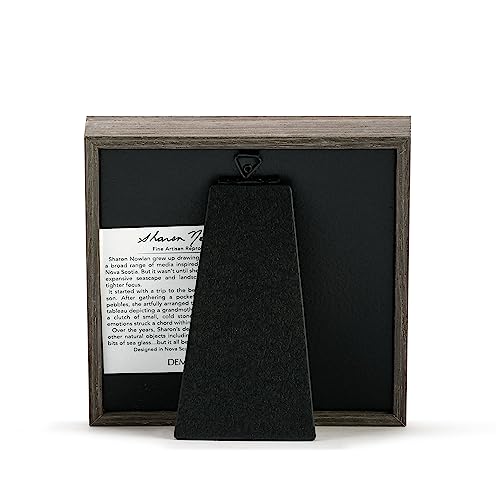 Demdaco Sharon Nowlan In My Heart Blue And White 6 X 6 Inch Stone And Glass Framed Tabletop Or Wall Art #TOP3