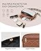 Prite Quilted Crossbody Bag for Women, Vegan Leather Handbag with Shoulder Strap, Small Purse with Card Slots(Brown Beige Black)