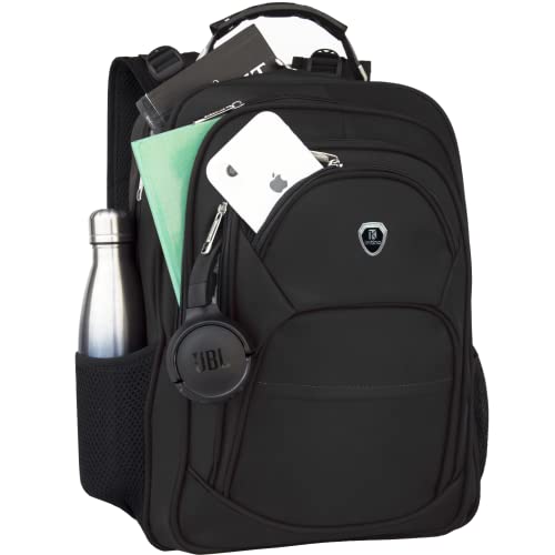 Mochila Para Notebook Feminina Grande Resistente Executiva Cor: Preto 1 413ecOndHXL