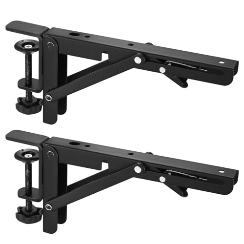 Klappkonsole Schwerlast, Klappwinkel mit C Klemme, Scharniere Klappbar,...