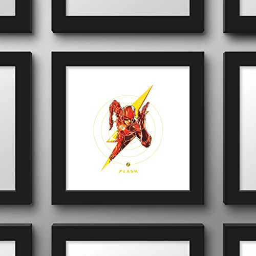 Trends International Gallery Pops DC Comics Movie The Flash - Lightning Graphic Wall Art Wall Poster, 12.00" x 12.00", Black Frame Version by Trends International - Used condition - Image 2