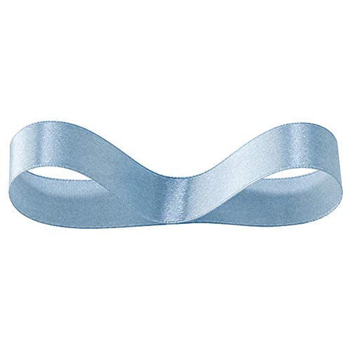 ヘッズ リボン 19㎜幅×20m巻 スモーキーブルー 1巻 サテン 片面 HEADS 1932R