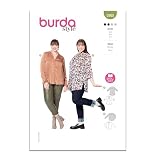 Burda Style X05965BURDA Misses' V-Neck Blouse Sewing Pattern Packet, Design Code B5965, Sizes 18-28 (44-54)