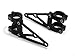 Price comparison product image Alchemy Parts Pair of Black CNC Machined Headlight Brackets/Fork Clamps for Motorcycle Motorbike Trike (50-51mm)