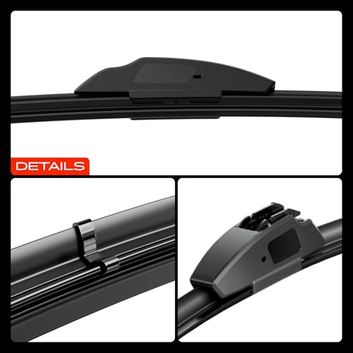 A-Premium 22" + 14" Windshield Wiper Blades Compatible with Nissan Juke 2011-2017 - Fits J-Hook Wiper Arm, with Wear Indicator & Towel, Left and Right (Pack of 2) by A-Premium - Image 9