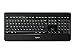 Produktbild Logitech K800 Kabellose Tastatur, 2.4GHz Wireless Verbindung via Unifying USB-Empfänger, Hintergrundbeleuchtete Tasten, Perfectstroke Feature, PCs/Laptops, Französiches AZERTY-Layout - schwarz
