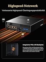MINIS FORUM MS-A2 Mini PC, AMD Ryzen 9 8945HX (16C/32T bis 5,4 GHz, 64 MB Cache), PCIe x16, 8K Triple Display (HDMI + 2X USB-C), 2X 10G SFP+, 2X 2,5G LAN, 3X M.2, ohne RAM/SSD – Ansicht 8