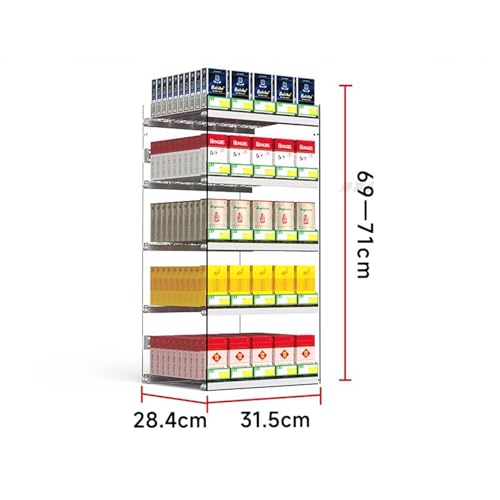 Présentoir mural à cigarettes pour commerce de proximité optimisant le facing automatique - 3