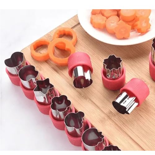 9 Peças Cortador Decorativo Culinário Molde Frutas Biscoitos