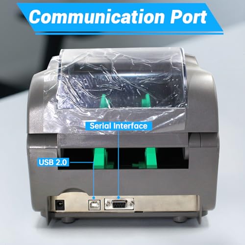 Image of GETPARTS EB2‑00‑0JP00B00 Datamax E-Class E-4204B Mark III Basic Label Printer Model 4 IPS USB2.0 &Serial Interface, No Ribbon Required