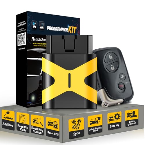 Keyless Entry Smart Self Programmable Car Key Replacement for Toyota/Lexcus with FCC: HYQ14ACX 5290 Board/No Tool Required/DIY Pairing (Programmer Kit)