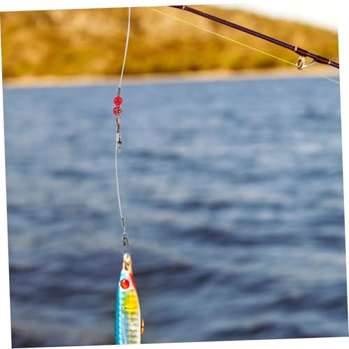 Set de 6 líderes de pesca en agua salada con cable y giratorios miniatura 4