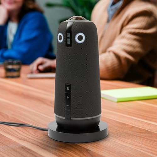 Image of Owl Labs Meeting 4+ Premium Pack - 360 Degree, 4K Smart Video Conference Camera, Microphone, and Speaker (Includes Accessories and Warranty)