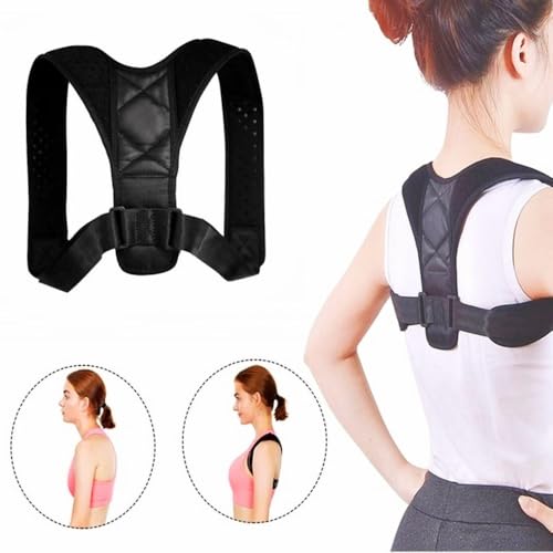 Corretor Postural Lombar Unissex Colete Ajustável Para Alinhamento De Ombro Coluna Masculino Feminin