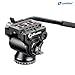 Fluid Head for Video Camera Tripod, Max Balance Load 2kg, Max Fixed Load 4kg, Weight 528g, Base Diameter 50mm, 3/8