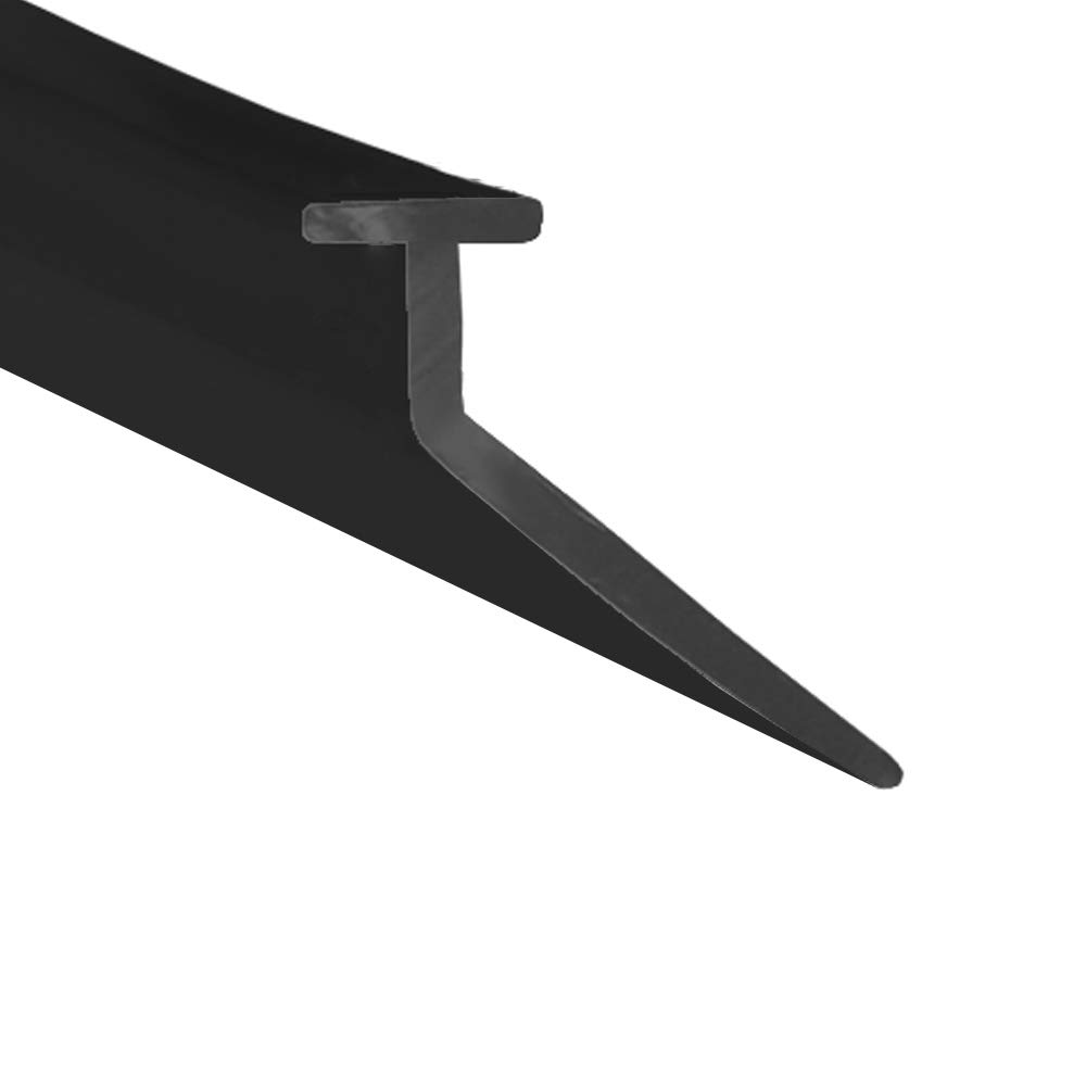 Soft Flexible Rubber J Angled Shower Seal | for Bi Folding Doors & Shower Screens | Fits Into Channel | BIF052 (2 Metres)