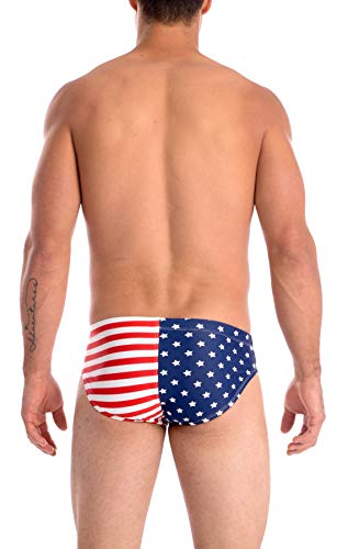 Gary Majdell Sport Men's Usa Flag Stars Hot Body Bikini Swimsuit Stars And Stripes Medium #TOP3
