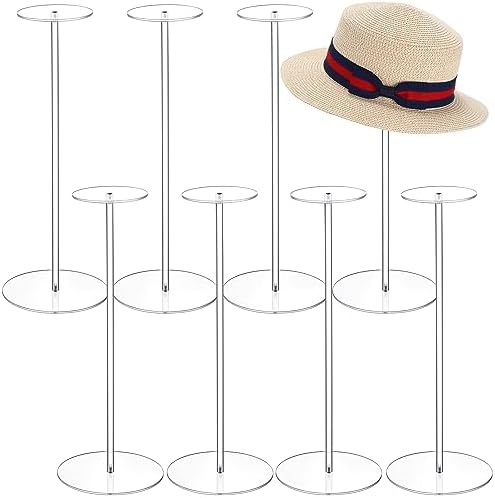 Amazon.com: Thyle 8 Pcs 16 Inch Acrylic Hat Stand Clear Hat Display ...