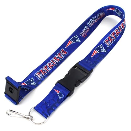 aminco NFL New England Patriots Graffiti Lanyard