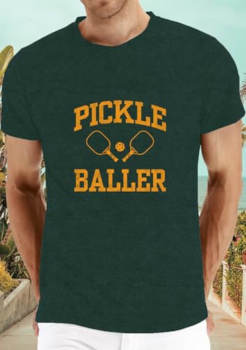 Image of Mens P-Ball Shirt Pickleball Player Themed Tee Tops