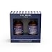 THEORIE Purple Sage Travel Set - Brightening Shampoo & Conditioner minis - Color Repair Formula - Eliminate Brassiness & Yellowing - Suited for Blonde & Highlighted Hair, Bottles 90mL each