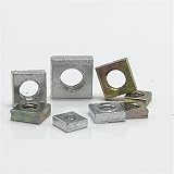  QINGRUI Nuez Tuerca Cuadrada Delgada 50pcs DIN562 M3 M4 M5 M6 Tuercas cuadradas chapadas con Zinc Durable (Size : M3 50PCS)
