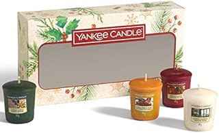 Yankee Candle Gift Set | 4 Christmas Scented Votive Candles | Magical Christmas Morning Collection