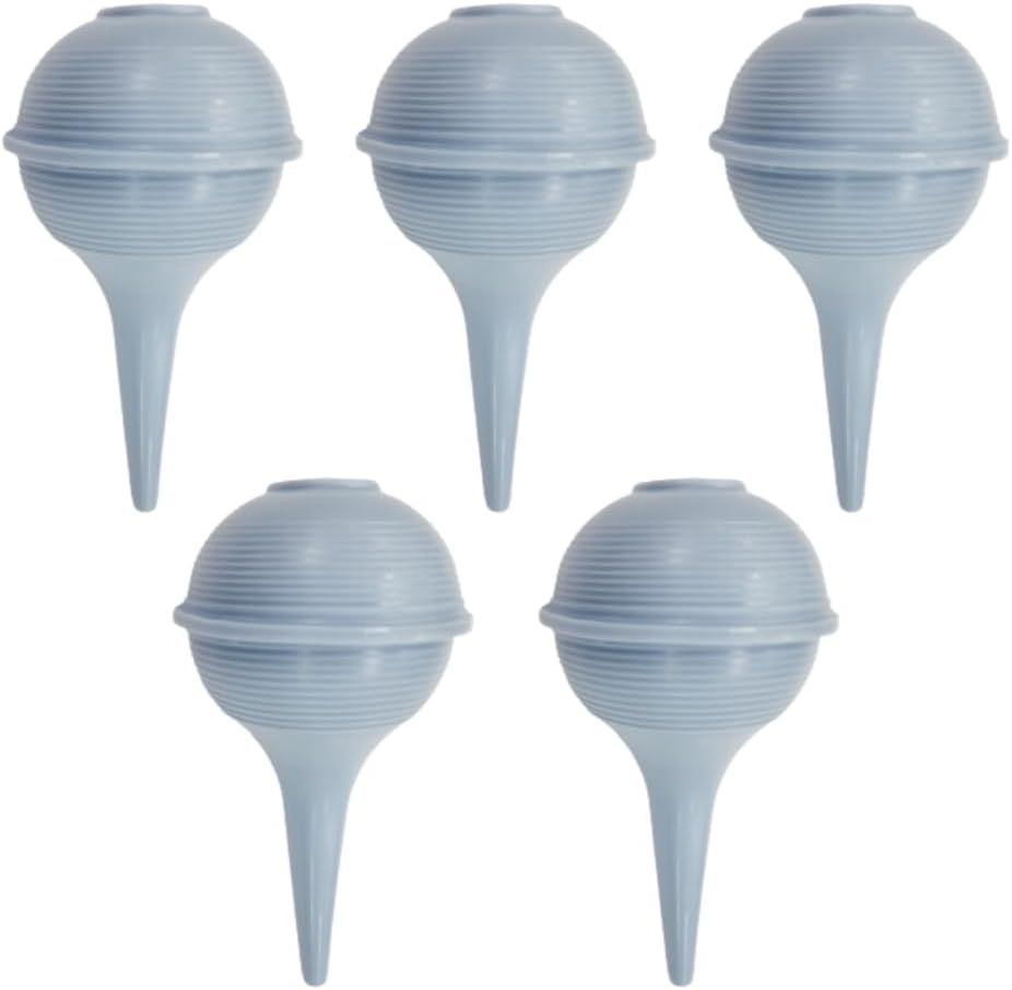 Nurses Choice 5-Pack Newborn Nasal Aspirator & Ear Wax Bulb Syringe – Hospital Grade Infant Nose Cleaner – Gentle & Hygienic Baby Registry Essential