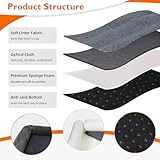 BingoPaw Orthopädisches Hundebett Grosse Hunde: XXL Hundesofa Hundekorb mit Schaumkissen, Waschbar Abnehmbar Flauschig rutschfest Hundebetten Grau 120x90x20 cm