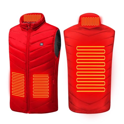 Image of Heated Vest Women and Men USB Rechargeable Heated Vests Stand Collar Packable down Puffer Heating Vest Outerwear