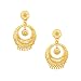 Bodha Traditional ndian Gold 18K Chandbali Earrings (SJ_758)