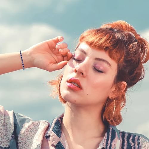 Sterling Silver Tennis Bracelet for Women – 7 Inch Oval-Cut Birthstone Bracelet – 925 Rhodium-Plated, Hypoallergenic & Tarnish-Resistant Gemstone Jewelry – Elegant Gift for Her – Secure Clasp – by SILVER SMILE4