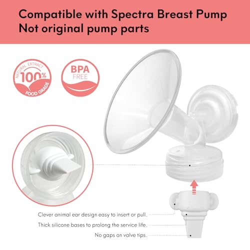 Válvulas tipo pico de pato compatibles con extractores Spectra, set 6 piezas miniatura 3