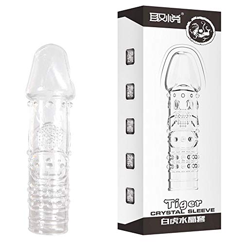 Capa Peniana Texturizada Tiger Crystal Sleeve 15 cm x 4 cm