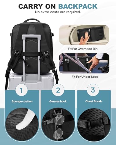 Image of coofay Large Vacuum Backpack Travel with Pump Vacpack Travel Backpack with Vacuum System Compression Backpacks for Travel Easy Vac Pack Carry on Luggage