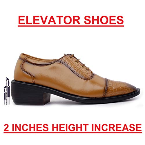 Image of Mens Height Increasing Formal Shoes for Men, Experience a Heightened Confidence Oxford