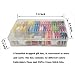 Embroidery Floss Friendship Bracelet Floss - Peirich Bracelets String Kit with Organizer Storage Box 54 Colors Crafts Floss with Color Number and Floss Bobbins 38 Pcs Cross Stitch Tools