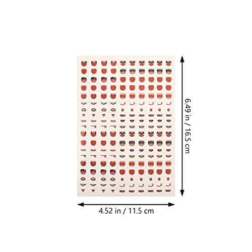 EXCEART de de Olho Diy de Artesanato de Papel Decalque de Desenho Animado para Brinquedos de Artesan