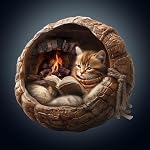 WOODBESTS – WOODBESTS Holzpuzzles für Erwachsene, Herbst Gemütliche-Katz