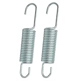 YANGYIXIN Recliner Replacement Parts: 3-5/8" Long Neck Springs (2-Pack) Heavy-Duty Extension Spring for Furniture Repair – Secure Hook-to-Hook Design Ensures Smooth, Quiet Recliner Mechanism Operation