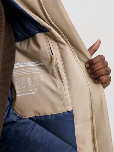 JACK & JONES Herren Jprccmoon Parka Sn, Weathered Teak, xx_l 2