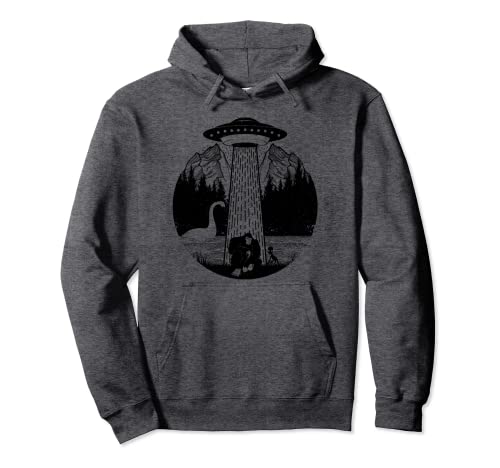 Bigfoot Ufo Abduction Sasquatch Alien Loch Ness Monster Pullover Hoodie