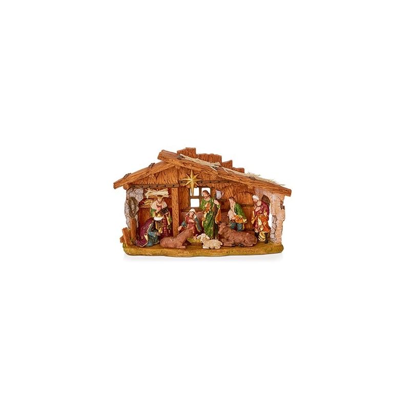 Premier Decorations Crèche de Noël de luxe de 40 cm