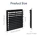 AIWFL 20 Inch Aluminum Automatic Gravity Shutter Louver Vent, 2 Pack Square Automatic Exhaust Shutter Louver Vent for Greenhouses, Garages, Attics, Workshops, Barn
