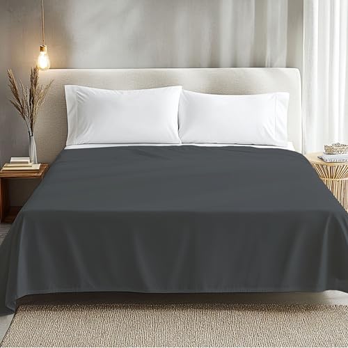 HOMEYA - Sábana Plana para Cama 105 - Sábana encimera 100% Poliester 175x245cm