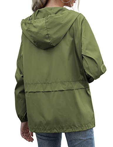 Lightweight Rainwear,Waterproof Active Outdoor Cycling Hiking Rain Jacket Army Green Xl #TOP4